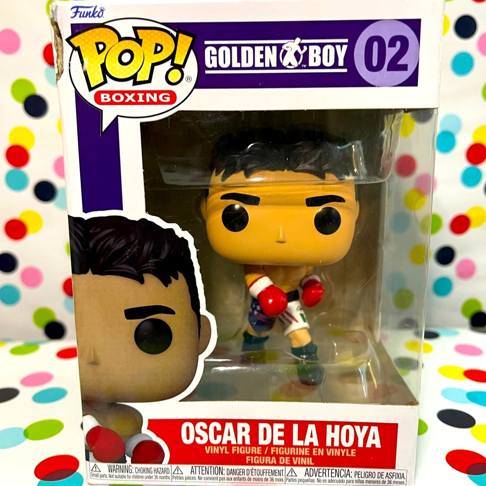 FUNKO POP SPORT BOXING - OSCAR DE LA HOYA VINYL BOXER FIGURE BRAND NEW #02 CHAMP